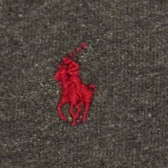 Like new POLO Ralph Lauren Charcoal Gray Zipper Hoodie Jacket Size Large - Picture 4 of 10